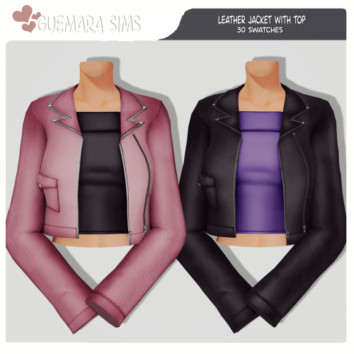 Introducing My Leather Jacket Club Set For Sims 4! Elevate Your Sim's Style With This Versatile Collection