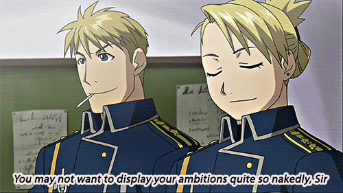 lieutenanthawteye:  Riza, I’m sure there are lots of other things that you’d