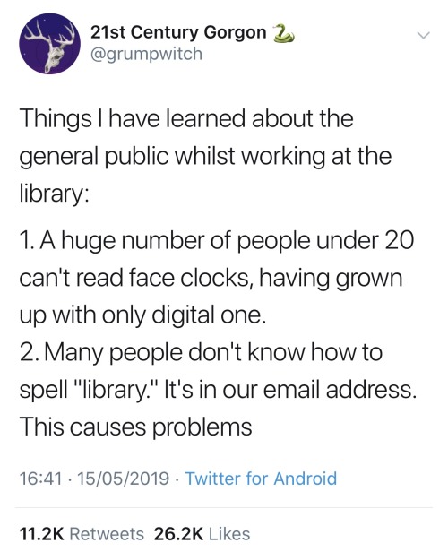 jaks21:icycove:psi1998:stevviefox:

peneigh-dzredfohl:

Can everyone who reads this PLEASE reblog it?!?!?  Libraries literally saved my life as a child!Being abused at home, bullied at school and lost in the world, the library and all the books I could escape to the most amazing worlds, kept me alive!I would walk to the library, and spend all day, from 10 am to 9 pm reading there!! I got special awards for how many books I read, I wrote little blurbs on why i loved the books (probably why I love to BETA and do ARCs) PLEASE, PLEASE, PLEASE Just hit the green arrows and the reblog!!!As a 50 year old woman, the library offers me so much. Digital art pads to borrow, 3D printing, book clubs that are face to face (yeah, the introvert likes face to face because a moderator will stomp on anyone getting snarky)New books in LARGE PRINT! I’m visually challenged and as much as I love my kindle, The feel of a real book in my hands will always be a beloved feeling!Our library also has quarterly books sales of almost free books!! For 5$USD we get in a day early and can buy as many as we want. Anyone else has to wait and there is a limit for the first 2 days.


Also many, many libraries have inter library loan(it may be called something different). This means if they don’t have the item you want, they can get it for you.  This may include photocopy/pdf of articles.   This can also include along with books and DVDs, microfilm/fiche which is also a huge resource.  Check around for libraries that are listed as depositories if you want to look at government documents.  Remember that many colleges and universities have open stacks for the public.  You will likely have to pay a membership fee but you will get to stuff. 


I love the library ☺


The library was one of my favorite places to go as a kid and I still live to go and just. Sit and read. Or do homework. The university I’m at has a massive 8-story one I love to just wonder around in~ Great places


Libraries are amazing places, we need to protect them to ensure their continued existence. 