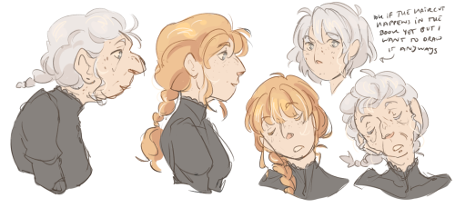 blueskittlesart:howl’s moving castle is my own personal character design exercise 