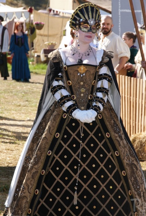 Elizabethan Brown Costume (Washington Midsummer Renaissance Faire, 2011)