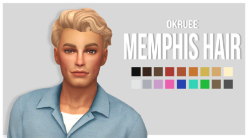 okruee: Memphis HairI decided to play around in blender and this was the result! It is my first try 
