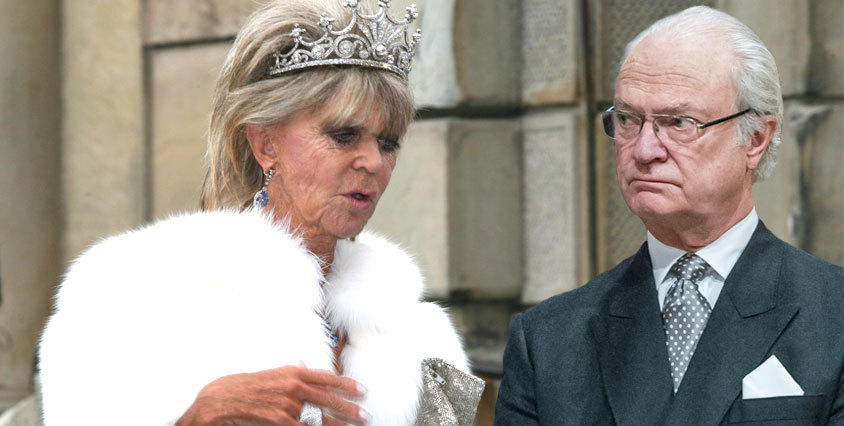 Princess   Birgitta (80) and King  Carl XVI Gustaf (71)https://en.wikipedia.org/wiki/Princess_Birgitta_of_Swedenhttps://en.wikipedia.org/wiki/Carl_XVI_Gustaf_of_Sweden
