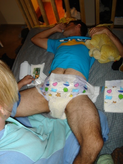 Porn Pics littlebabydee:  Bedtime diaper change~ Goodnight,