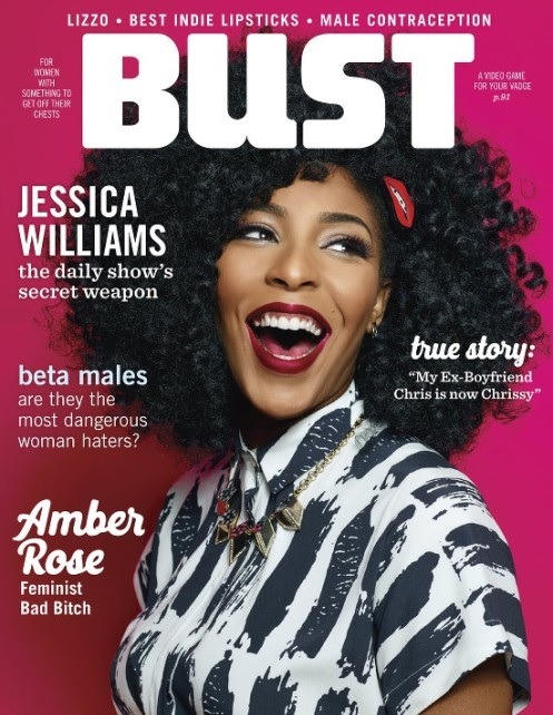 divalocity:BUST Magazine Feb/Mar 2016 “Seriously Funny” The Daily Show’s reigning queen of satire, J