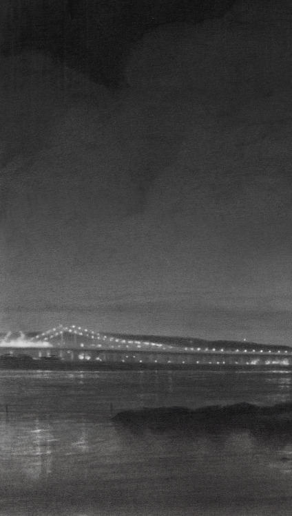 ryansalge: Hudson Lights Ryan Salge. 2016. graphite on paper