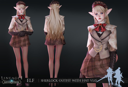 LineAge II Revolution Elf Sherlock Outfit and Hat V1.0 Public access on 16th AprilThanks for support