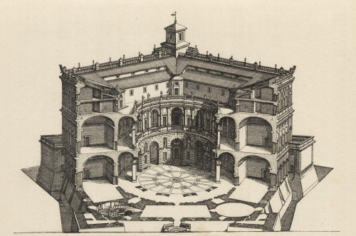 archimaps: Section of the Palazzo Caprarola, Viterbo