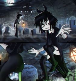 Therealshadman:  Therealshadman:  Creepy Susie Is Out For A Stroll Again In The Graveyard,