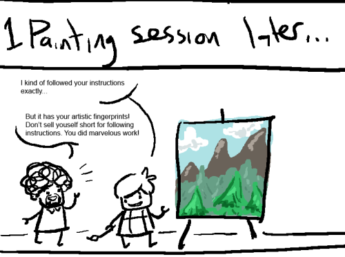 slapdashbenny:art lessons with lego bob ross!