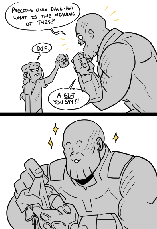 thezombiedogz:  Listen if no one else is going to make the bad dad Thanos content