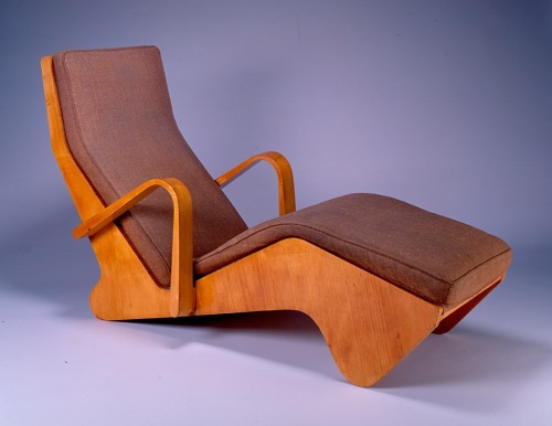 design-is-fine:Marcel Breuer, Chaise Lounge, 1936. Sycamore plywood and maple. Collection High Museu