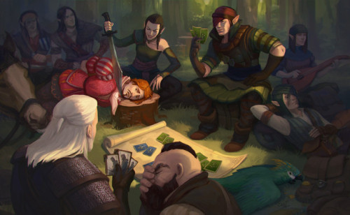 trial-of-the-grasses:Gwent“Invented by dwarves and perfected over centuries of tavern table play, Gw