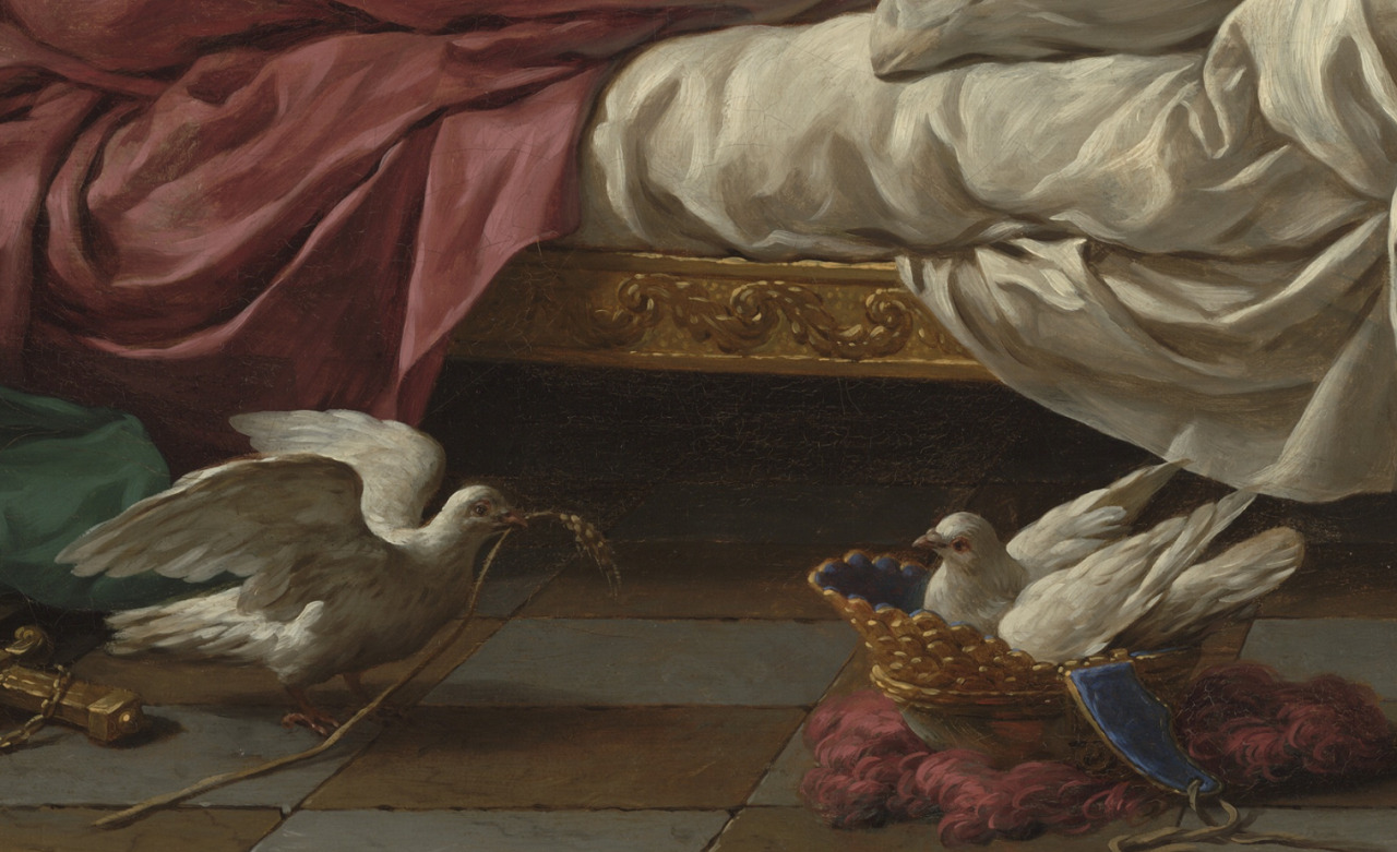 thegetty:  A tender gaze and playful doves signify peace.Mars, the Roman god of war,