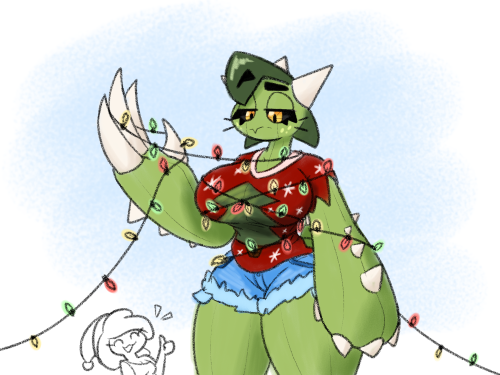 glimglam-does-things:who needs a tree when you have a tall cactus gf?omgThis is she-hulk and cacturn