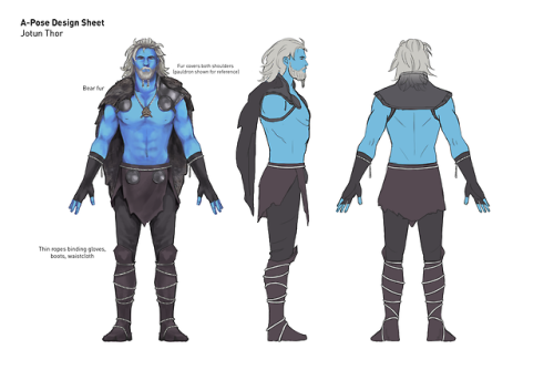 Porn photo wisterdump: Jotun Thor and Loki concept art