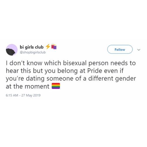You could be dating a person of any gender, doesn&rsquo;t mean that you were confused or that bisexu