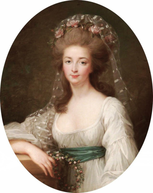 marquise-de-montespan-blog: Madame Élisabeth is shown wearing a chemise à la reine und