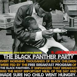 blackgirlwhiteboylove:  sancophaleague:  Society loves to portray the Black Panthers as the villains in America. They’ll only tell you that they held guns and were “militant”. The Black Panthers did many positive things for the Black Community;