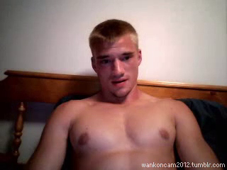 Porn Pics wankoncam2012:   blond buff college stud