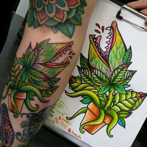 Sex fuckyeahtattoos:  Audrey 2 tattoo done by pictures