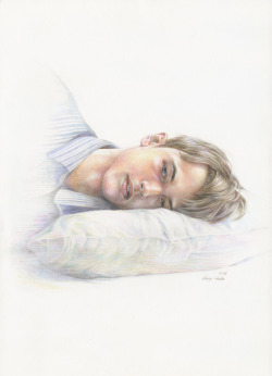 halla-kang:  Abel Van Oeveren(Portrait) Colored pencilby Halla Kang