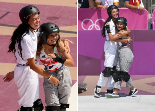 ctolisso:During the Women’s Skateboarding Park Finals on day twelve of the Tokyo 2020 Olympic 