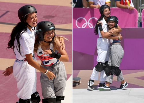 ctolisso:During the Women’s Skateboarding Park Finals on day twelve of the Tokyo 2020 Olympic Games 