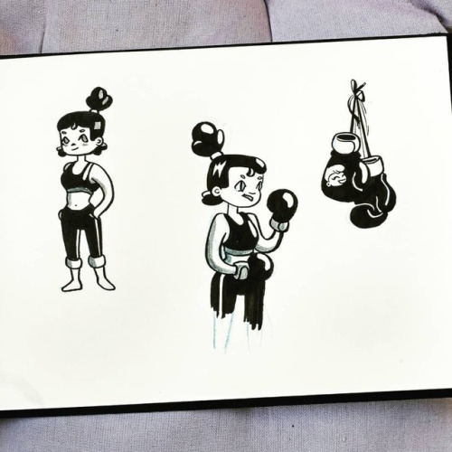 Little boxer … #boxer #boxing #gloves #training #boxinggloves #boxhandschuhe #drawing https:/