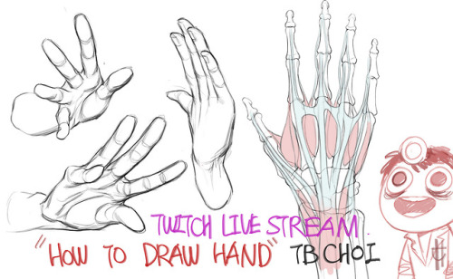 www.twitch.tv/tbchoi&ldquo;How to Draw hand!!!!!&rdquo;:)I. will start it 20 mi