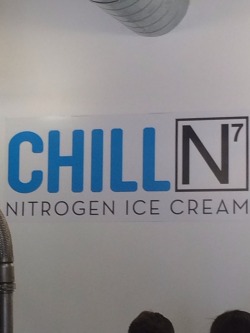 intellectual-tipster:  So by my house is an ice cream place called ChillN. It makes ice cream that’s frozen using LIQUID NITROGEN! So they get the base - ice cream or frozen yogurt - and then they add the flavor (say you order Nutella ice cream, they