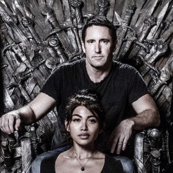 The most epic thing ever: Trent Reznor sitting on an Iron Throne omfgfgfhjhgdfjhjfdjdfhkjfdh