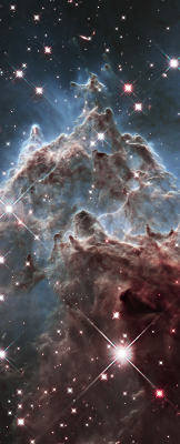 astronomicalwonders:  The Monkey Head Nebula - NGC 2174 The Monkey Head Nebula (also known as NGC 2174) is an H II emission nebula located in the constellation Orion and is associated with the open star cluster NGC 2175.It is thought to be located about