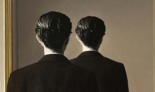 personettes: THE DOUBLE, Richard Ayoade (2013)/NOT TO BE REPRODUCED, René Magritte (1937)