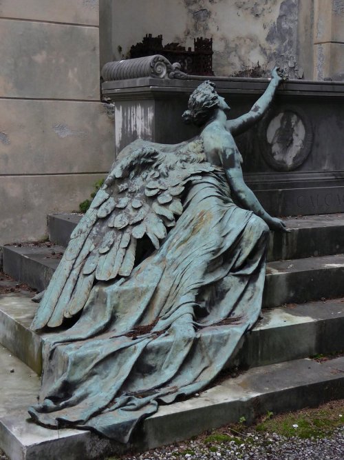 Adolfo Apolloni (Italian, 1855-1923, b. Rome, Italy, d. Ibid) - Burial monument of the Calcagno Fami