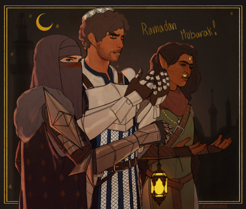 cullenafeh:Ramadan Mubarak from my Muslim DA protags to you! 