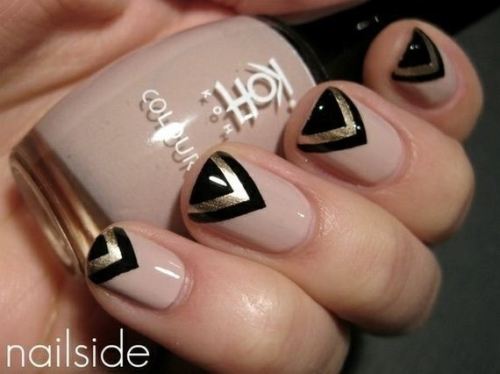 dreamcatchingandkisses:  Art Deco/20s/Gatsby Inspired nail art!  That top set is gorgeous.