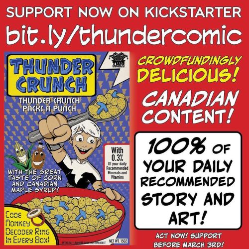 Comics stay crunchy—EVEN IN MILK #indiecomics #superhero #canadian #kickstarter #norsemythology art 