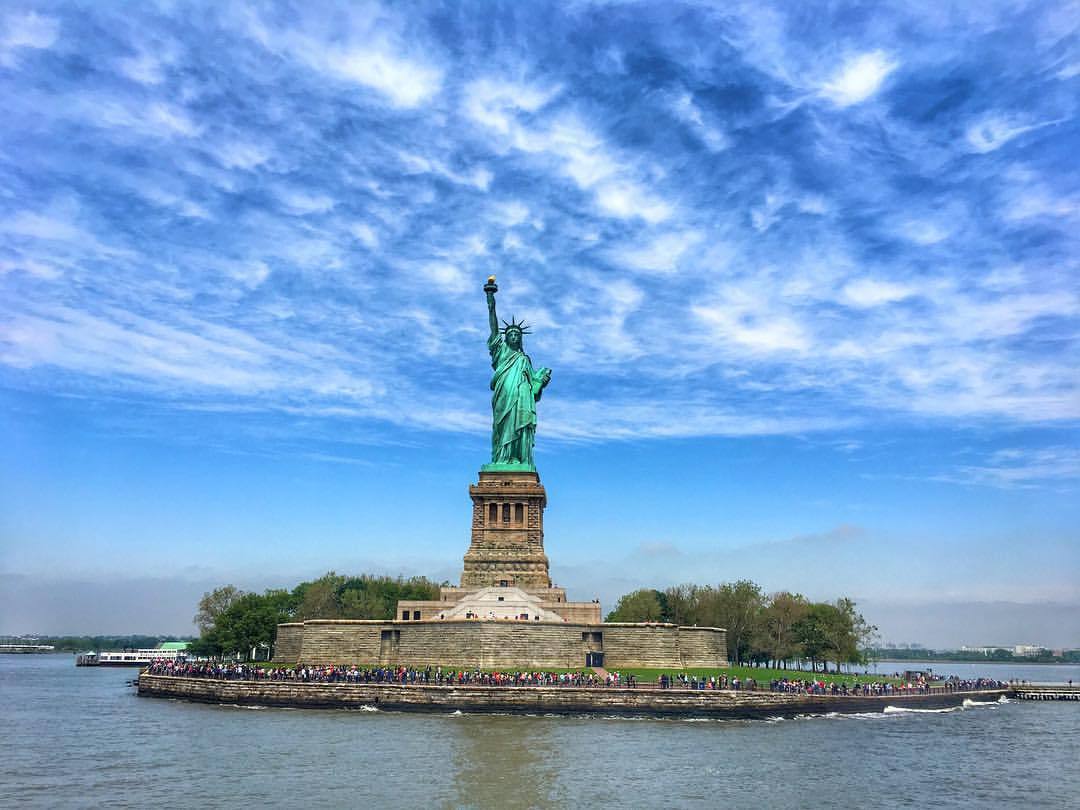 at Statue Of Liberty, Liberty Island, New York City