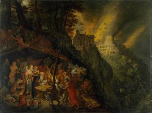 themacabrenbold:The Temptation of St Anthony Abbot Flemish School