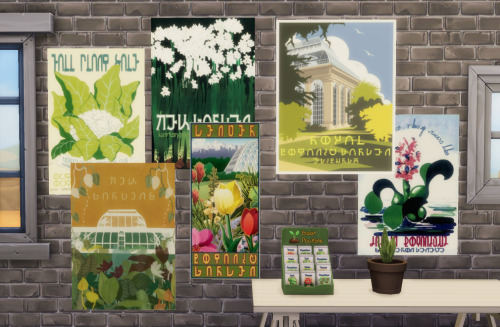 budgie2budgie: Chepi’s collection of posters from botanic gardens.DL Dropbox / SimFileShare Ma