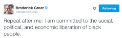 micdotcom:  If you’re white and unsure of how to react to the latest police killings and violence, take note of Broderick Greer’s tweet and the response on Twitter.  It’s a straightforward, but effective way to voice support in wake of the recent