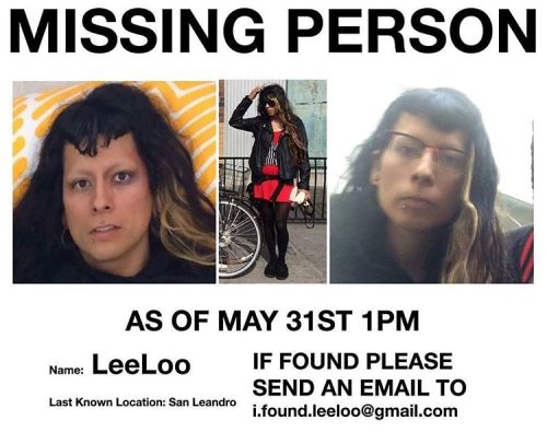 HOLY FUCK GUYS, MY FRIEND AND MULTIPLE SCENE PARTNER IS MISSING! PLEASE: if you live in the SanLean/