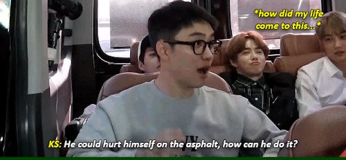 kyungsooskhakipants: EXO Climb the Ladder, Travel the World s2 ep2 // Kyungsoos sympathy for Junmyeo