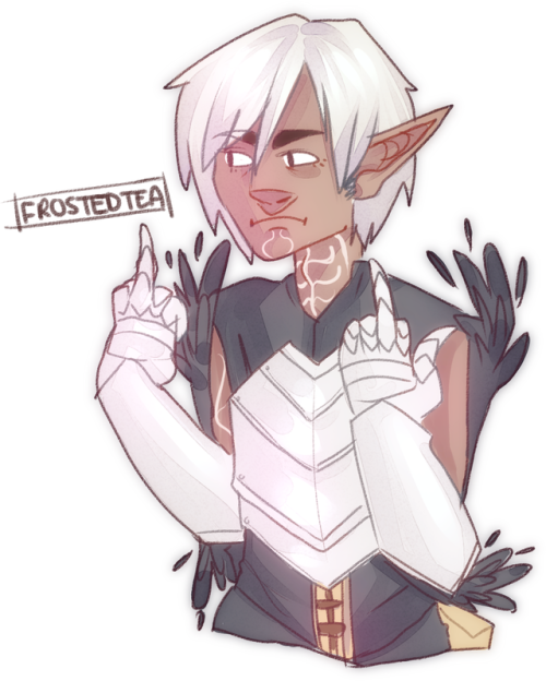 A collection of tragic elf doodles