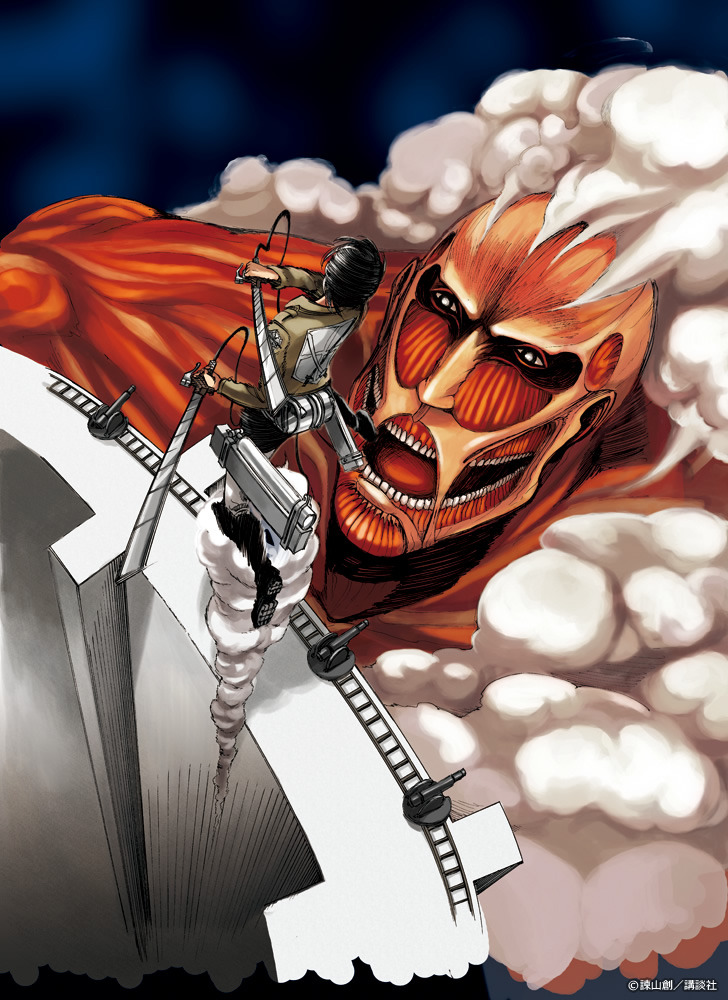 papermoon2:  Attack on Titan/Shingeki no Kyojin vols. 1-10 cover illustrations, digital