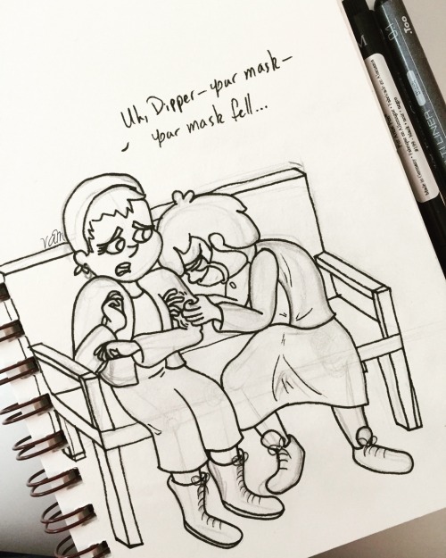 Inktober Day 5&ndash;more Chronically Ill au for you! Because October is also Dysautonomia Awareness