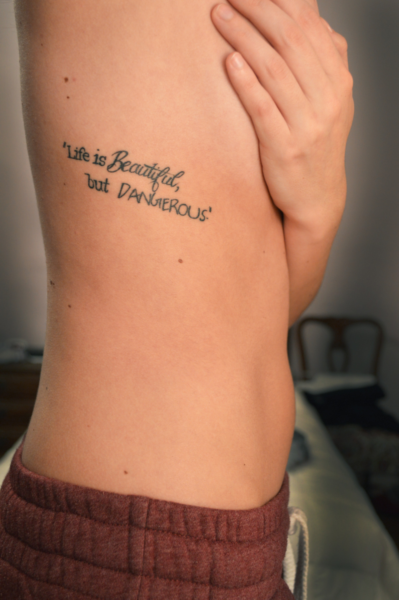 fuckyeahtattoos:  A quote by my Nonna who pasted away, She meant the world to me