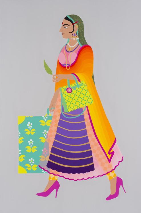 mango-popsicle:  INDIA &amp; CANADA: PAINTING: MEERA SETHI Artist Statement: “Foreign Retu