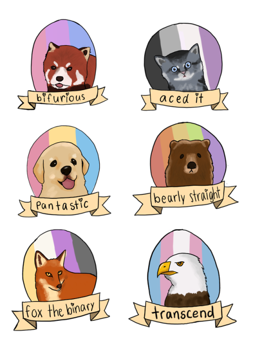 rmxhart: Made a pride month sticker set (about time)!!!Available on my Redbubble! (tip: i recommend 